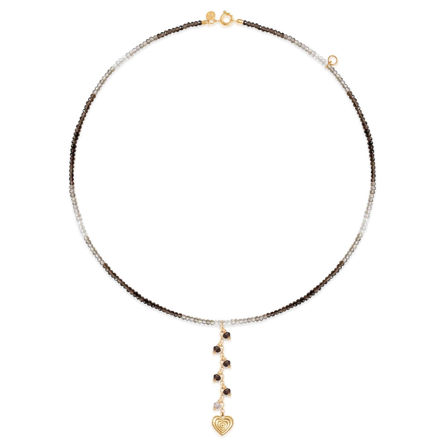 Choker Coração Fumê 18k