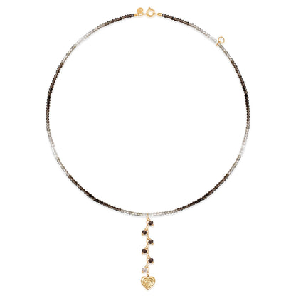 Choker Coração Fumê 18k