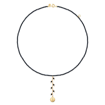 Choker Nossa Senhora Espinélio Negro 18k