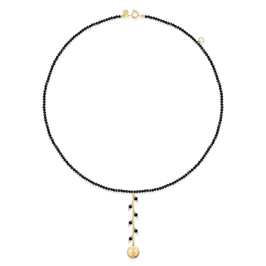 Choker Nossa Senhora Espinélio Negro 18k