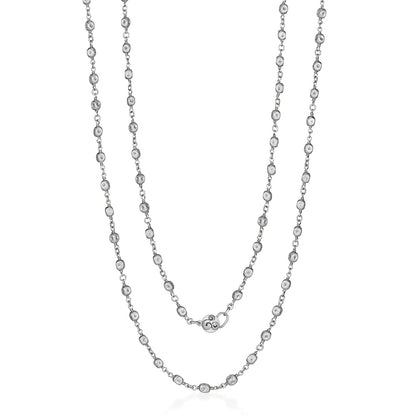 Colar Bolinhas Amassadas Longo 18k