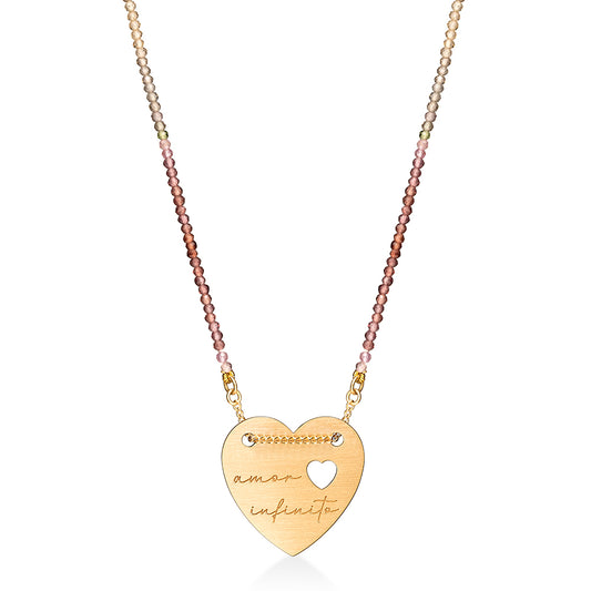 Colar Imprint Coração Chapa 18k