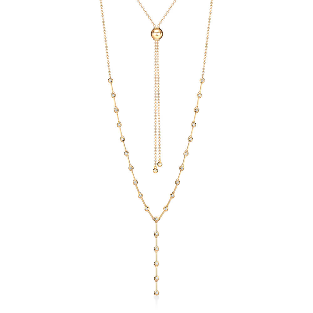 Colar Ajustável Grid 18k