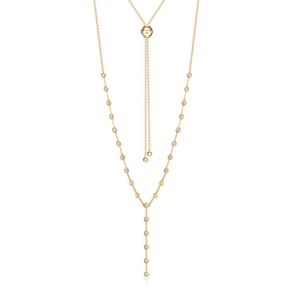 Colar Ajustável Grid 18k