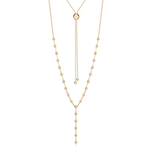 Colar Ajustável Grid 18k