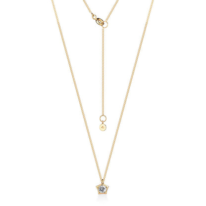 Colar Antares Ponto de Luz Brilhante 0,15ct 18k