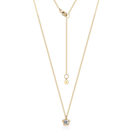 Colar Antares Ponto de Luz Brilhante 0,15ct 18k