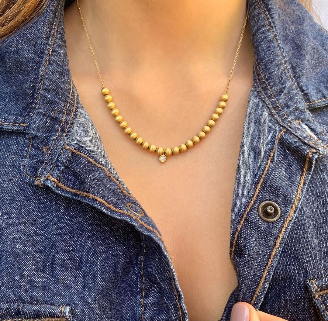 Colar Bolas 18k