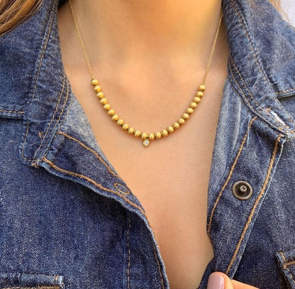 Colar Bolas 18k