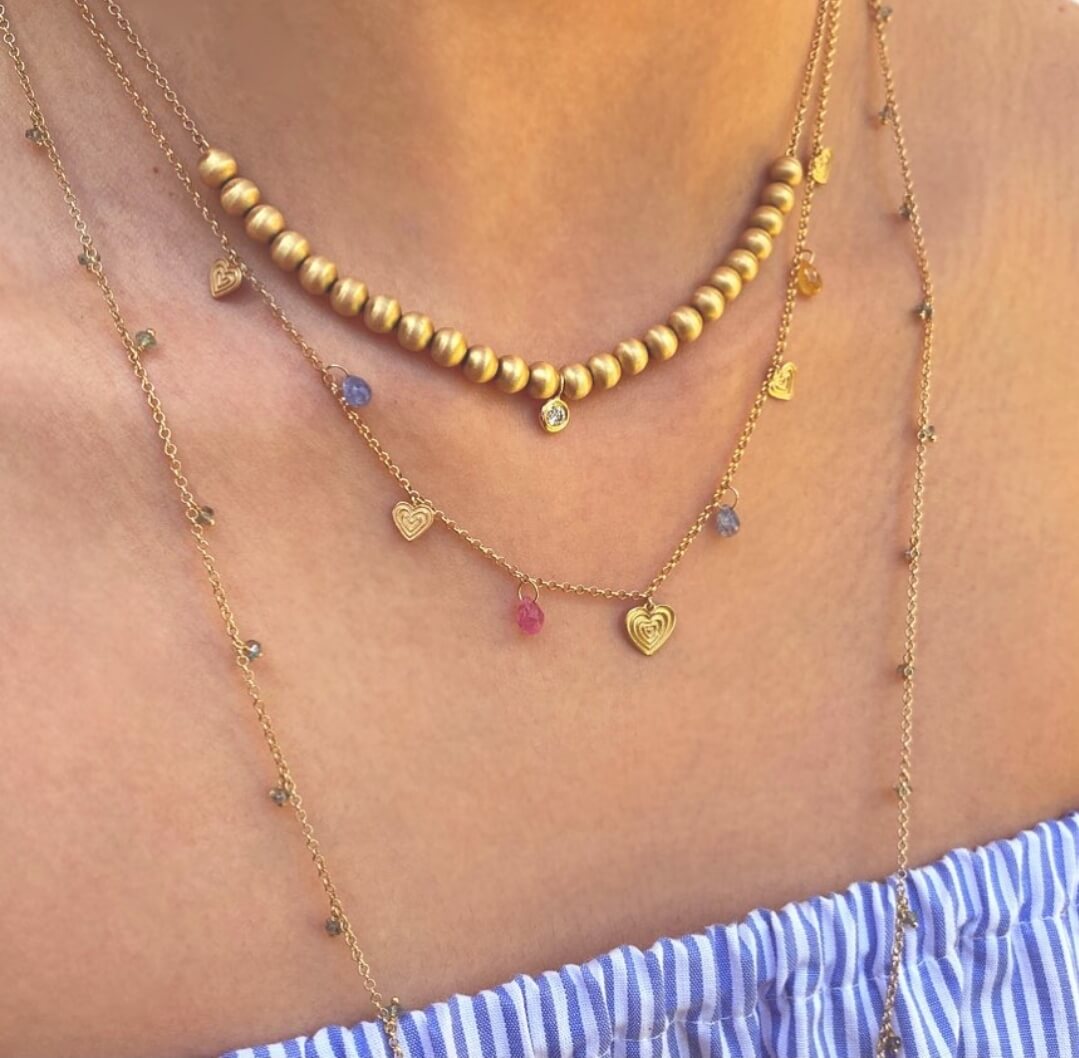 Colar Bolas 18k