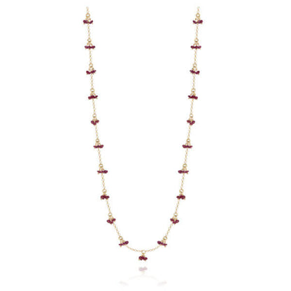 Colar Cachos Rubi 18k