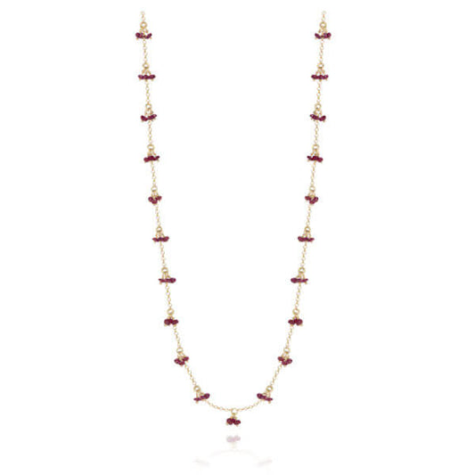 Colar Cachos Rubi 18k