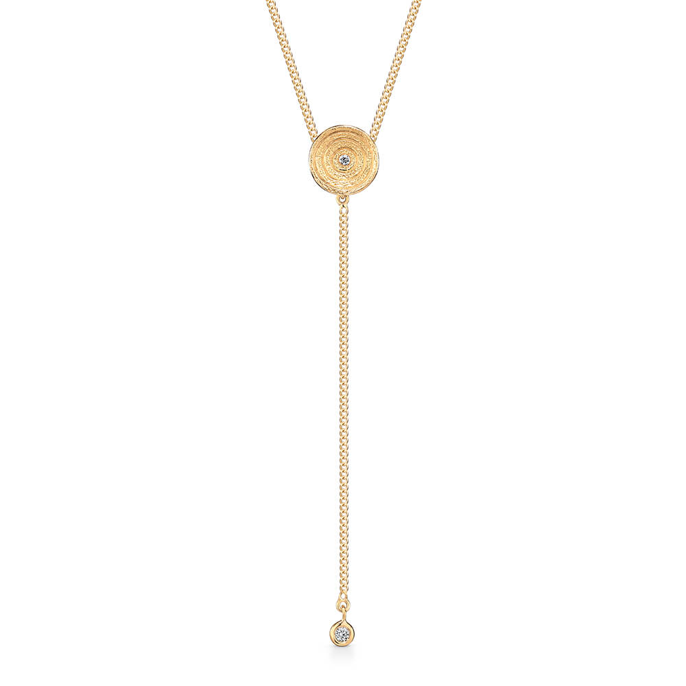 Colar Ciclos P com Brilhante 18k