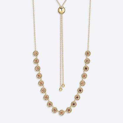 Colar Duna Ajustável Andaluzitas 18k