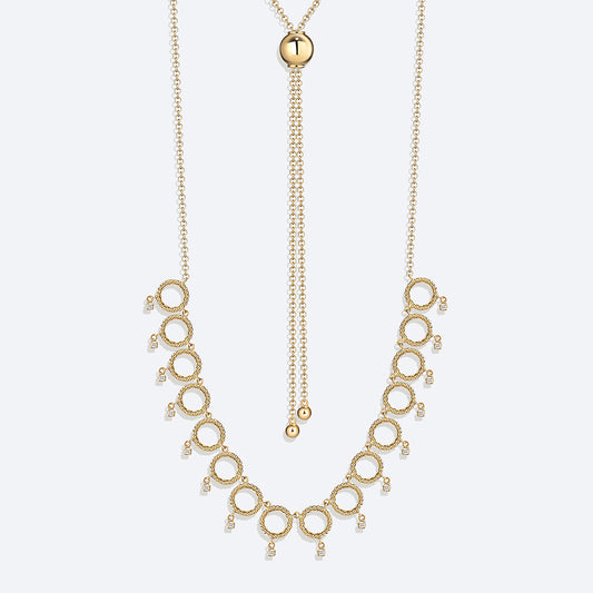 Colar Duna Ajustável Elos 18k