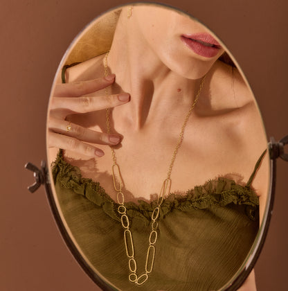 Colar Duna Elos Longo 18k