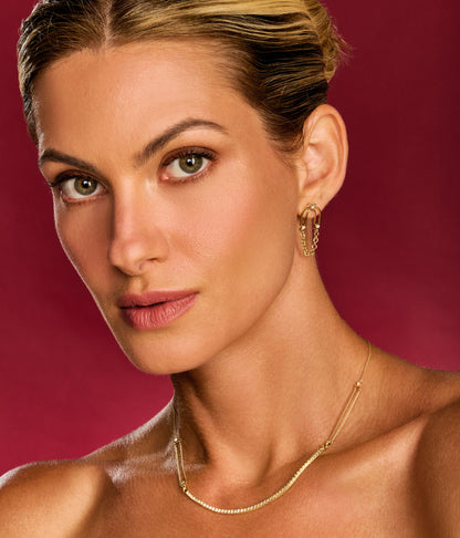 Colar Elo Riviera 18k