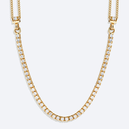Colar Elo Riviera 18k