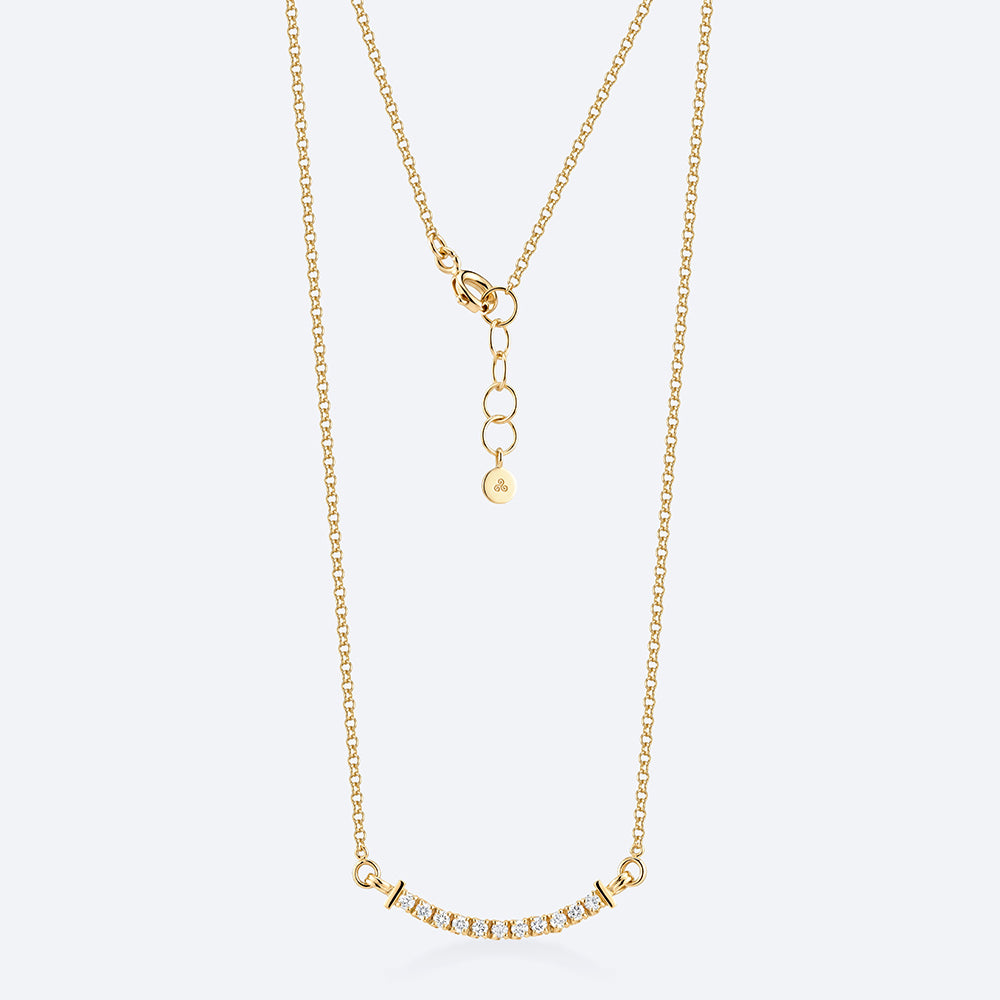 Colar Elo Riviera Smile 18k