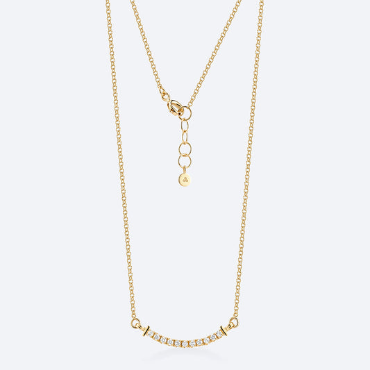 Colar Elo Riviera Smile 18k
