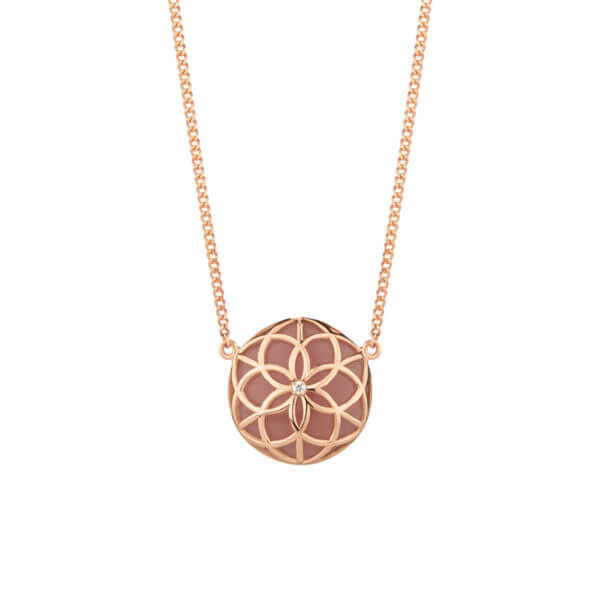 Colar Flor da Vida Single M 18k