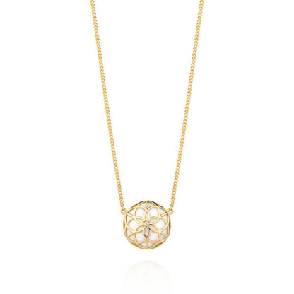 Colar Flor da Vida Single P 18k