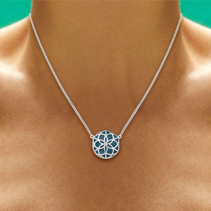 Colar Flor da Vida Single P 18k