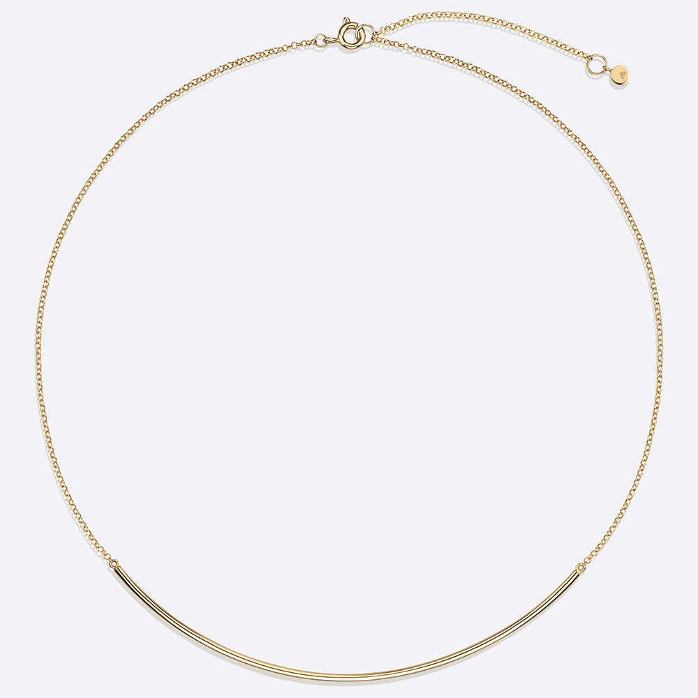 Colar Gargantilha Meia Lua 18k