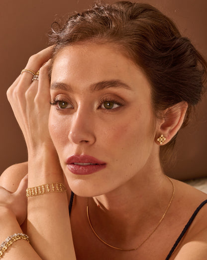 Colar Gargantilha Meia Lua 18k