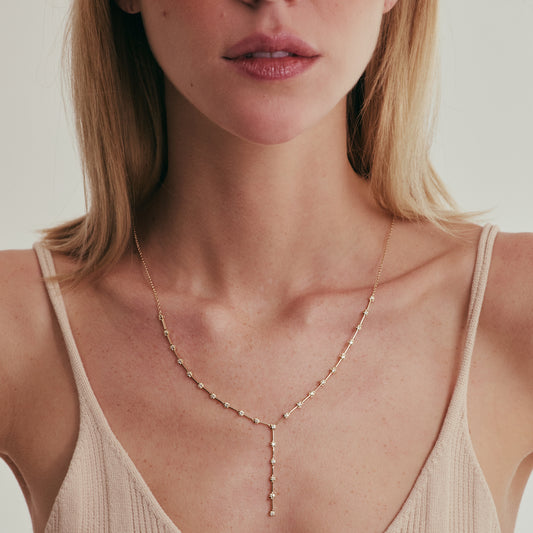 Colar Ajustável Grid 18k