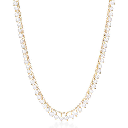 Colar Hanging Pérolas 18k
