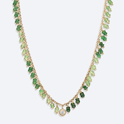 Colar Hanging Tsavorita 18k