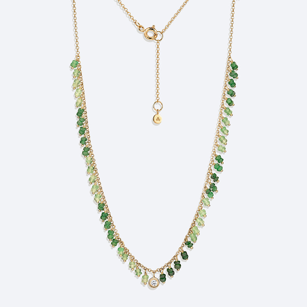 Colar Hanging Tsavorita 18k