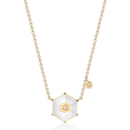 Colar Hex Cristal 18k