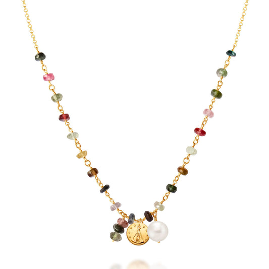 Colar Nossa Senhora Turmalinas 18k