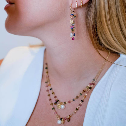 Colar Nossa Senhora Turmalinas 18k