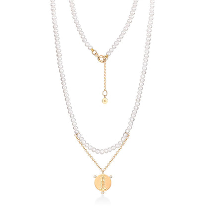 Colar Pérola Nossa Senhora 18k