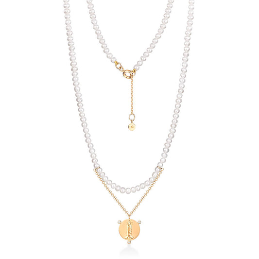 Colar Pérola Nossa Senhora 18k