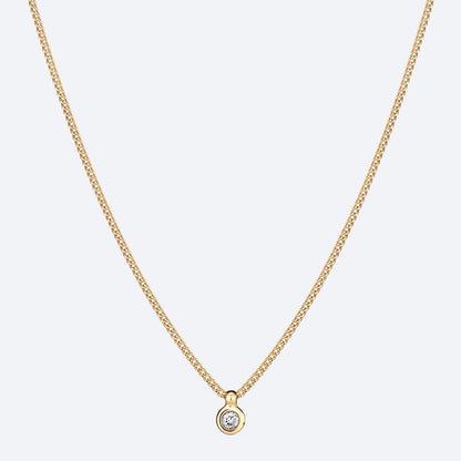 Colar Ponto de Luz 0,05ct 18k