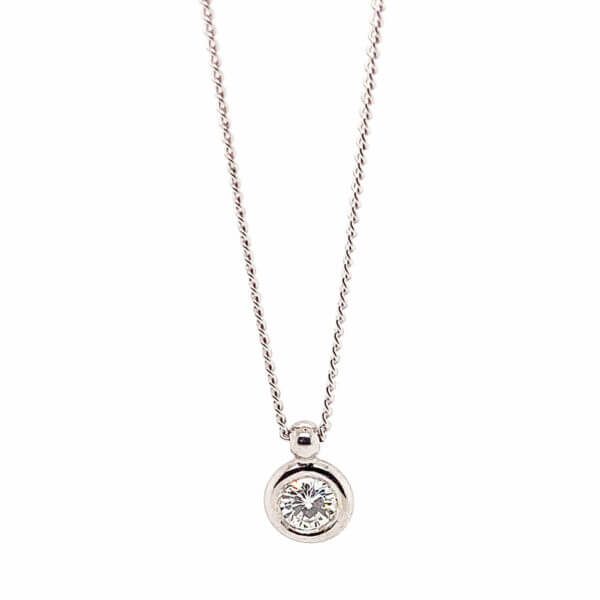 Colar Ponto de Luz 0,20ct 18k