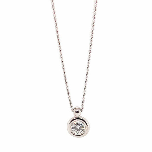Colar Ponto de Luz 0,20ct 18k