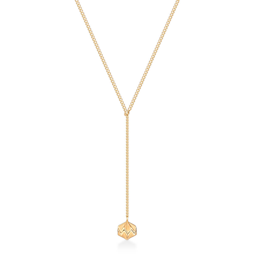 Colar Reflexo Gravatinha Origami 18k