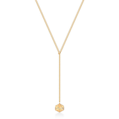 Colar Reflexo Gravatinha Origami 18k