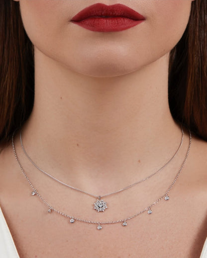 Colar Sete Caixinhas 18k