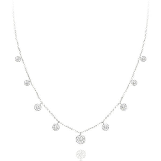 Colar Snow curto 18k