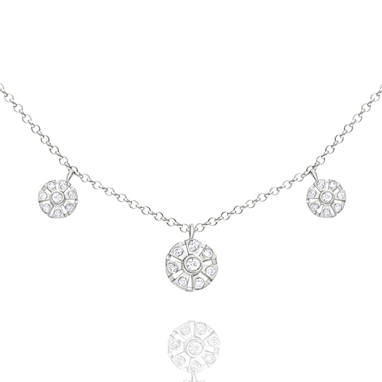 Colar Snow curto 18k