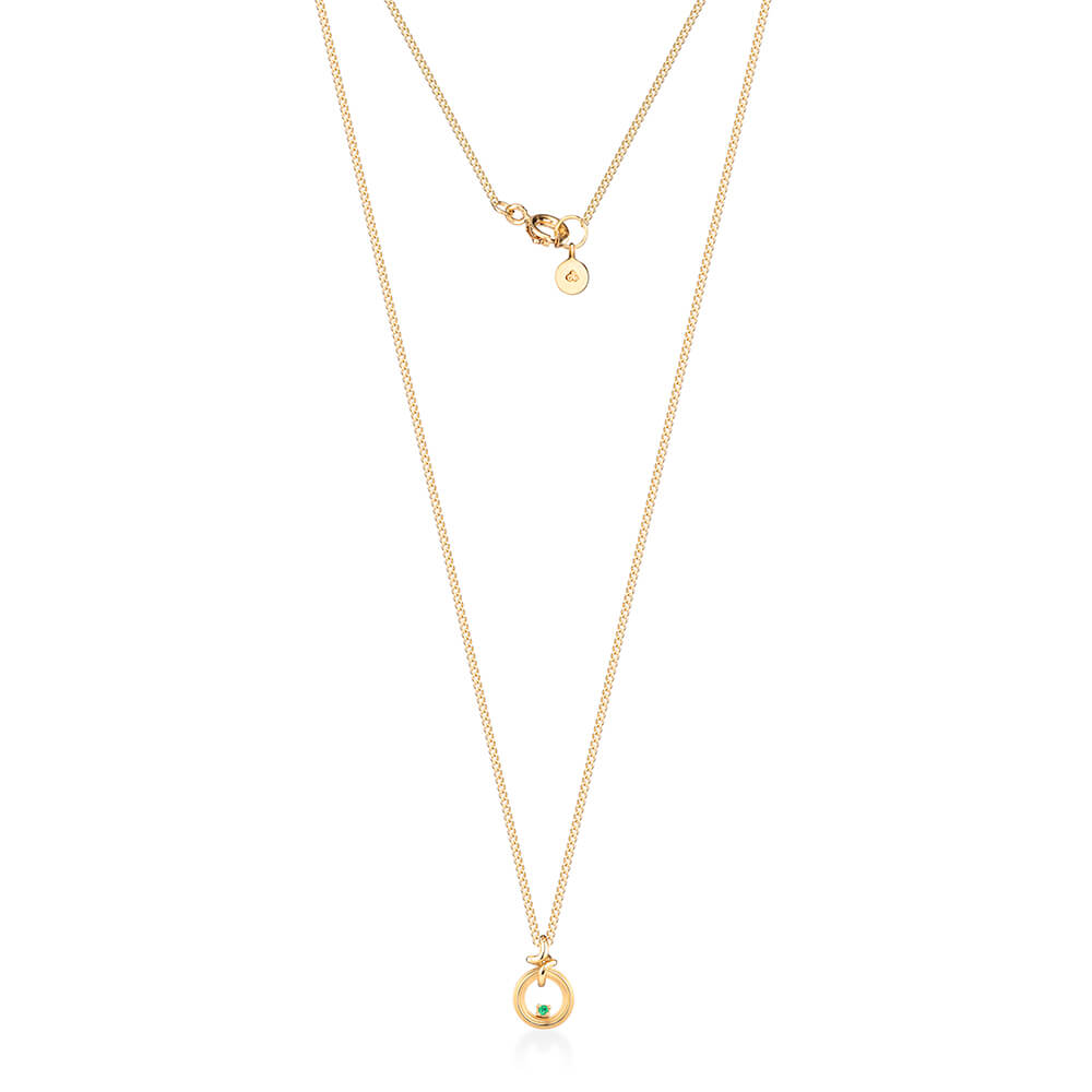 Colar Sunset Uno Esmeralda 18k