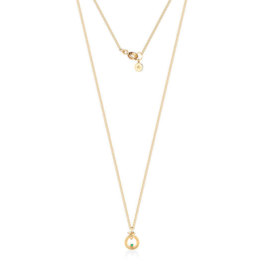 Colar Sunset Uno Esmeralda 18k