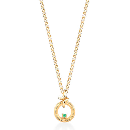 Colar Sunset Uno Esmeralda 18k