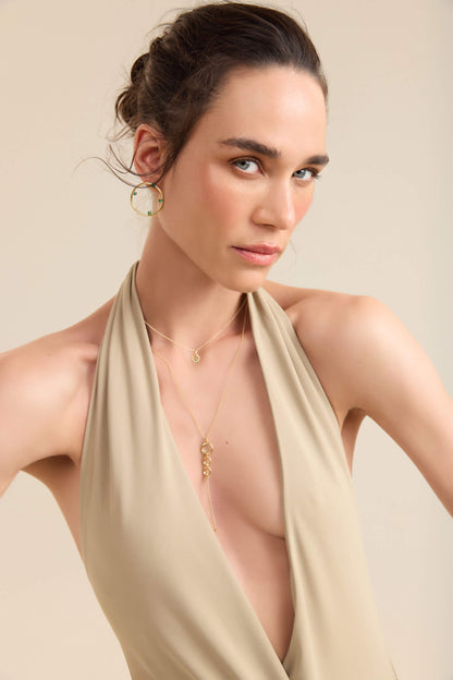 Colar Sunset Uno Esmeralda 18k
